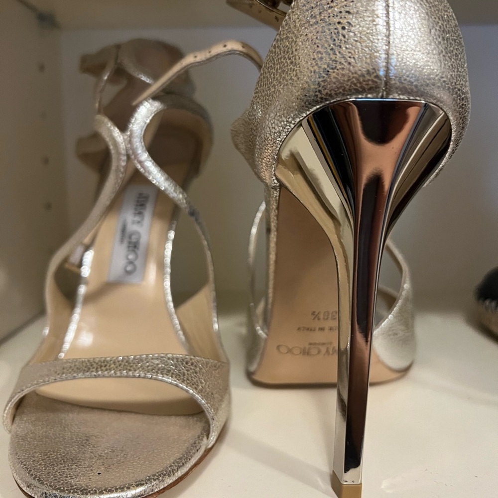 Jimmy Choo Silver Heels